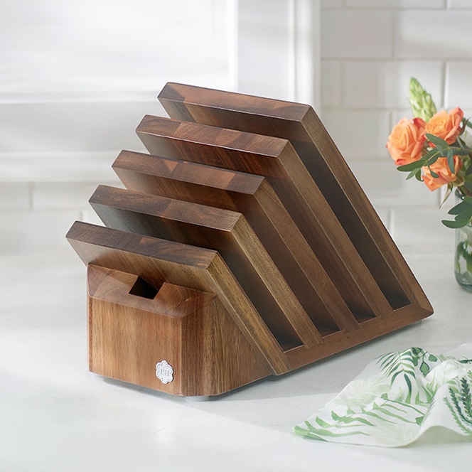 Culinario Series II™ Cutlery - 9-Pc. Wooden Knife Block Set